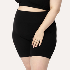 Bamboo Maternity & Postpartum Bike Short | Black