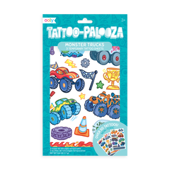 Tattoo-Palooza Temporary Tattoos - Monster Truck - 3 Sheets