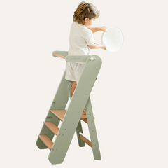 Kids Step Stool for Ages 3+ in Sage