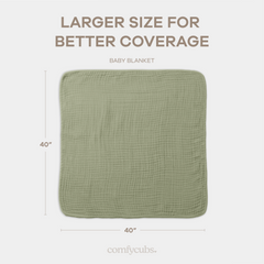 Baby Muslin Blanket in Sage