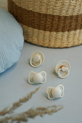 BIBS Pacifiers β Try-It Collection | Includes Colour, De Lux, Couture and Supreme Pacifiers | Bpa-Free Natural Rubber & Silicone | Made in Denmark | Ivory | 0 to 6 Months