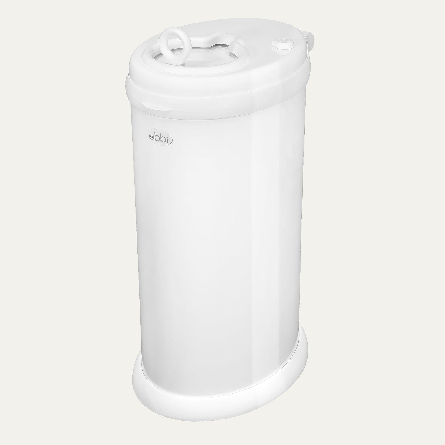 Ubbi Steel Diaper Pail, Odor Locking, No Special Bag Required, Award-Winning, Registry Must-Have, White
