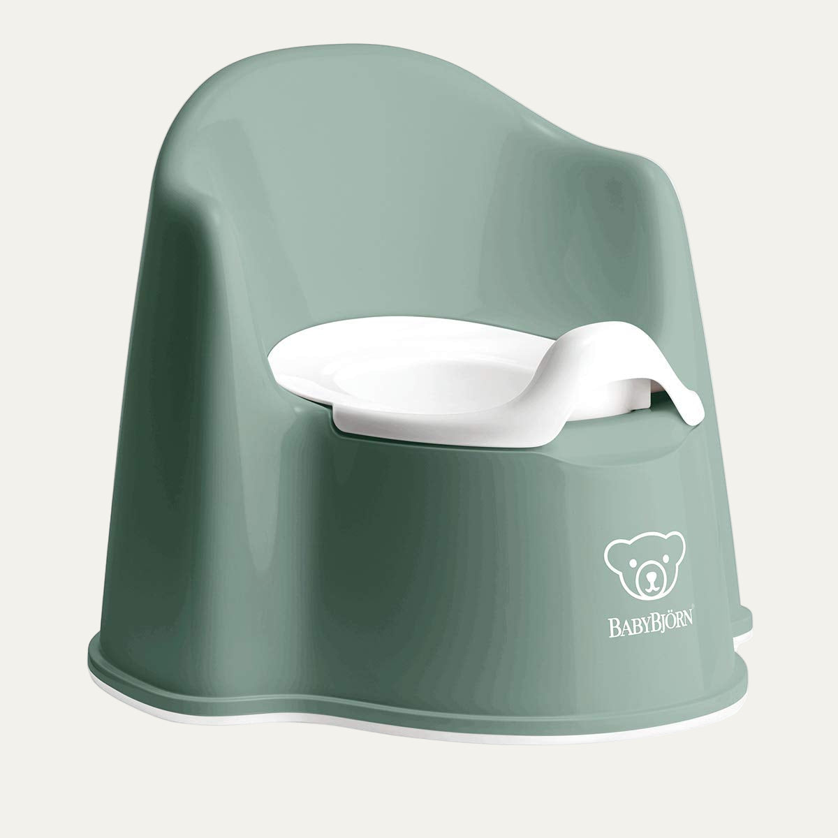 Babybjörn Potty Chair, Deep Blue/White | Potty Training Toilet, Easy-To-Clean, Removable Inner Potty, Non-Slip