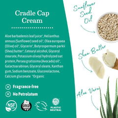 Earth Mama Cradle Cap Cream, 2 Oz – Gentle Cradle Cap Cream for Babies, Organic Scalp Moisturizer to Help Soften Flakes, Cradle Cap Kit Essential (Pack of 2)