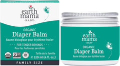 Earth Mama Organic Diaper Balm - 4 Fl Oz - Diaper Cream for Baby - Safe for Sensitive Skin - Baby Essentials