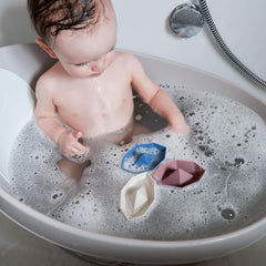 Newborn Baby Bath | Built in Support Bump and Soft Backrest | Suitable from Newborn | Bath Seat Support Includes Plug | Taupe