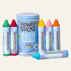 Honeysticks Bath Crayons Super Jumbos 6pk
