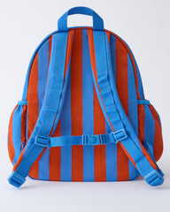 Cool Kid Backpack | Blue & Rust Stripe
