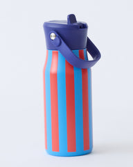 Cool Kid Water Bottle | Blue & Rust Stripe