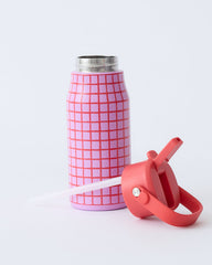 Cool Kid Water Bottle | Orchid Grid