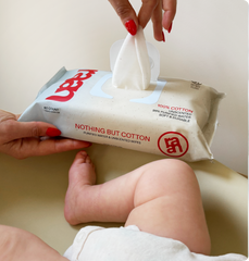 The Only Unbleached, 100% Cotton Baby Wipe for Sensitive Skin