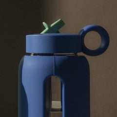 Bink 10 Oz Kids' Water Bottle Flip Cap Navy