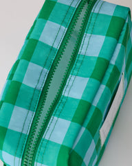 Mini Cooler Bag | Teal Gingham