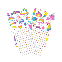 Tattoo-Palooza Temporary Tattoos & Nail Stickers - Unicorns & Rainbows