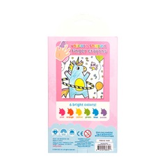 Unicorn Party Finger Crayons - Set of 6