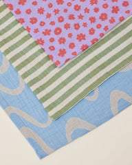 Organic Muslin Swaddle | Lavender Cosmos