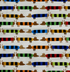 Organic Dachshund Pattern Baby Paper