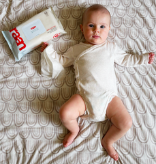 The Only Unbleached, 100% Cotton Baby Wipe for Sensitive Skin