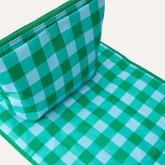 Quick Change Kit Bag | Teal Gingham