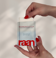 Unbleached, 100% Cotton Pocket Wipe for Sensitive Skin