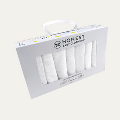 10-Pack Terry Wash Cloths| 100% Organic Cotton for Infant
