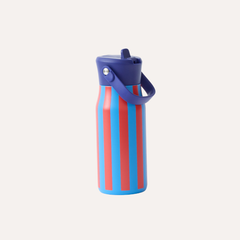 Cool Kid Water Bottle | Blue & Rust Stripe