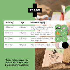 ZAPPP! Mosquito Repellent Stickers