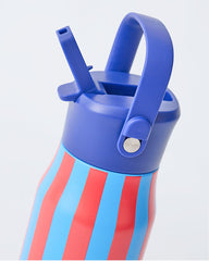 Cool Kid Water Bottle | Blue & Rust Stripe