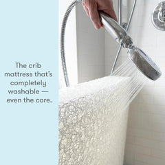 Newton Baby Crib Mattress and Toddler Bed - Ultra-Breathable Proven to Reduce Suffocation Risk, 100% Washable, 2-Stage, Non-Toxic Better than Organic, Removable Cover - Deluxe 5.5" Thick- White