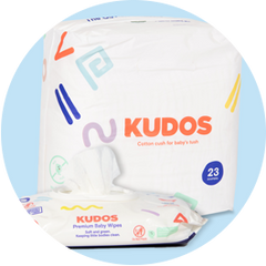 Diaper Box & Wipes Bundle | 100% Cotton-Lined TCF Diapers Size 1-6 | Kudos