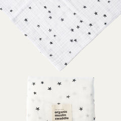 Organic Muslin Swaddle - Stars