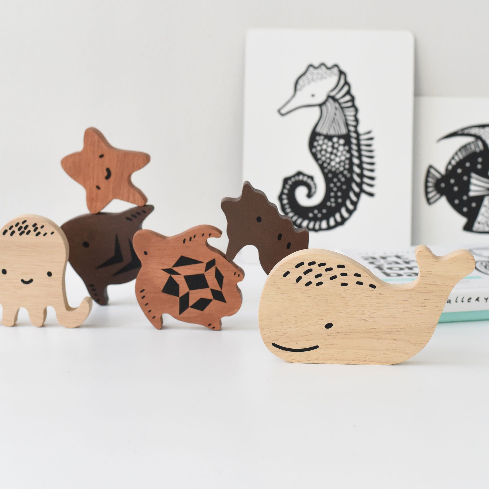 Wooden Tray Puzzle - Ocean Animals Wooden Tray Puzzle - Ocean Animals