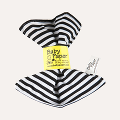 Black/White Stripe Pattern Baby Paper