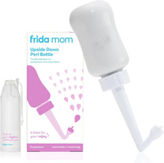 Frida Mom Upside down Peri Bottle for Postpartum Care, Portable Bidet Perineal Cleansing and Recovery for New Mom, the Original Fridababy Momwasher