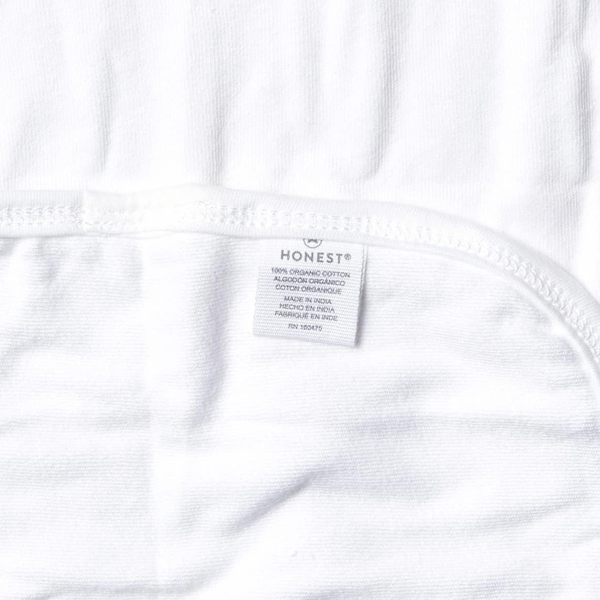 Honestbaby 10-Pack Terry Wash Cloths in Gift Box 100% Organic Cotton for Infant Baby Boys, Girls, 10-Pack Bright White, One Size