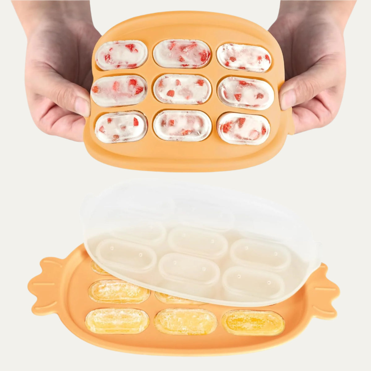 Haakaa Baby Popsicle Mold - Baby Food Maker & Breastmilk Teething Freezer Tray - BPA Free Silicone-Green