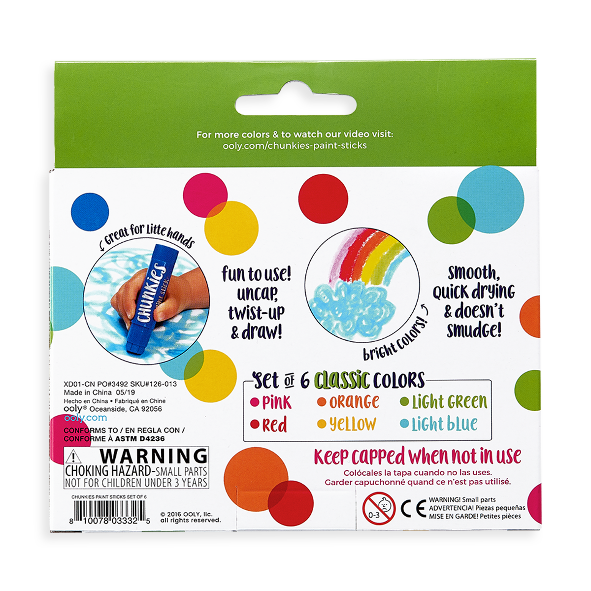 Chunkies Paint Sticks - Classic Pack - Set of 6