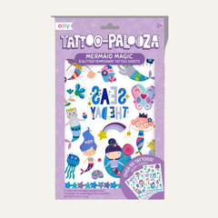 Tattoo-Palooza Temporary Tattoos - Mermaid Magic - 3 Sheets