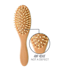 Natemia Premium Wooden Baby Hair Brush and Comb Set – Natural Soft Bristles – Ideal for Cradle Cap - Perfect Baby Registry Gift