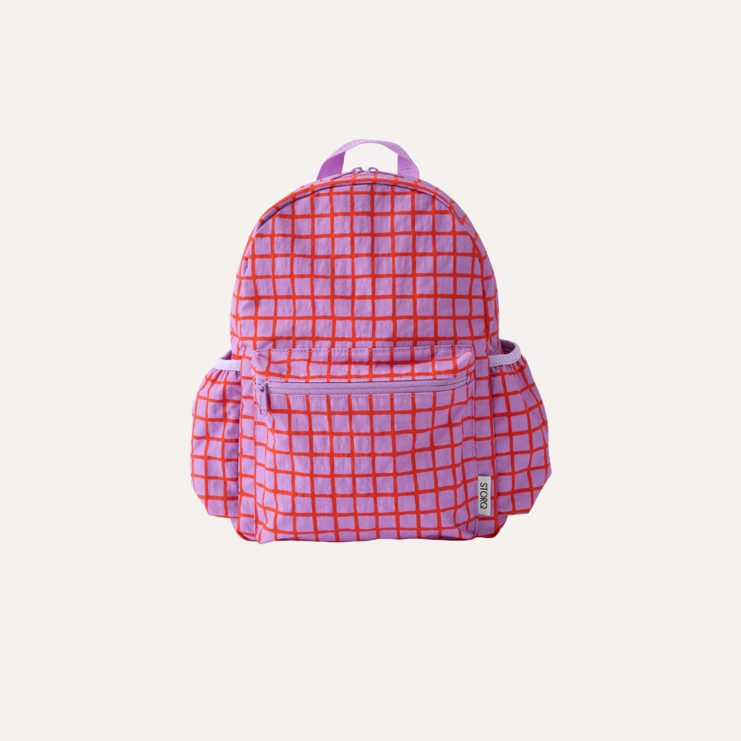 Cool Kid Backpack | Orchid Grid