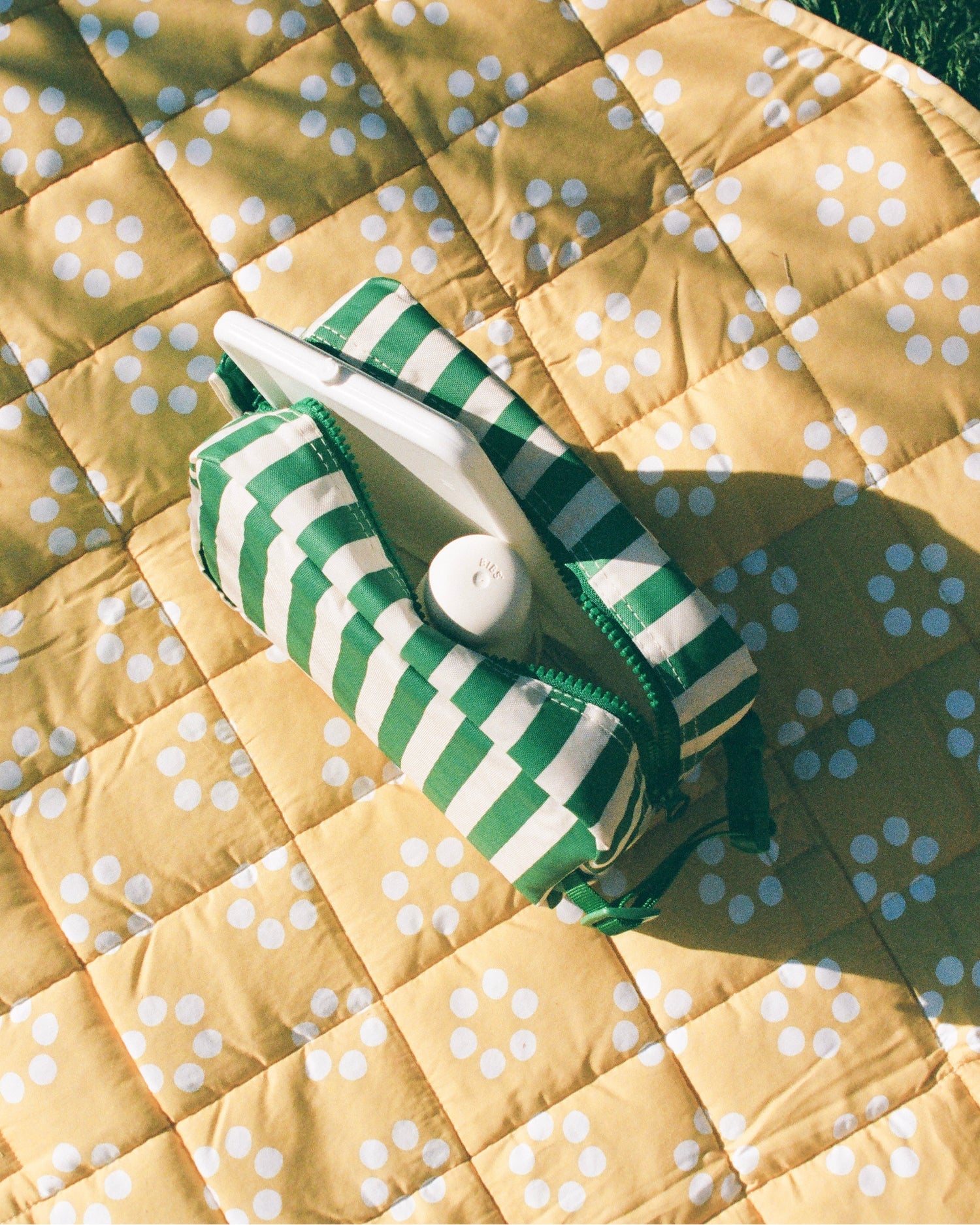 Mini Cooler Bag | Green Stripe