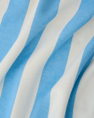 Organic Cotton Toddler Poncho Towel | Blue Wide Stripe