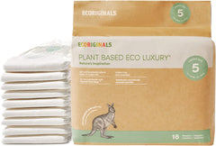 Eco Disposable Hypoallergenic Diapers | Newborn plus Baby Size 1, 5-11Lbs | 1 Pack, 28 Count | Plant-Based, Non-Toxic