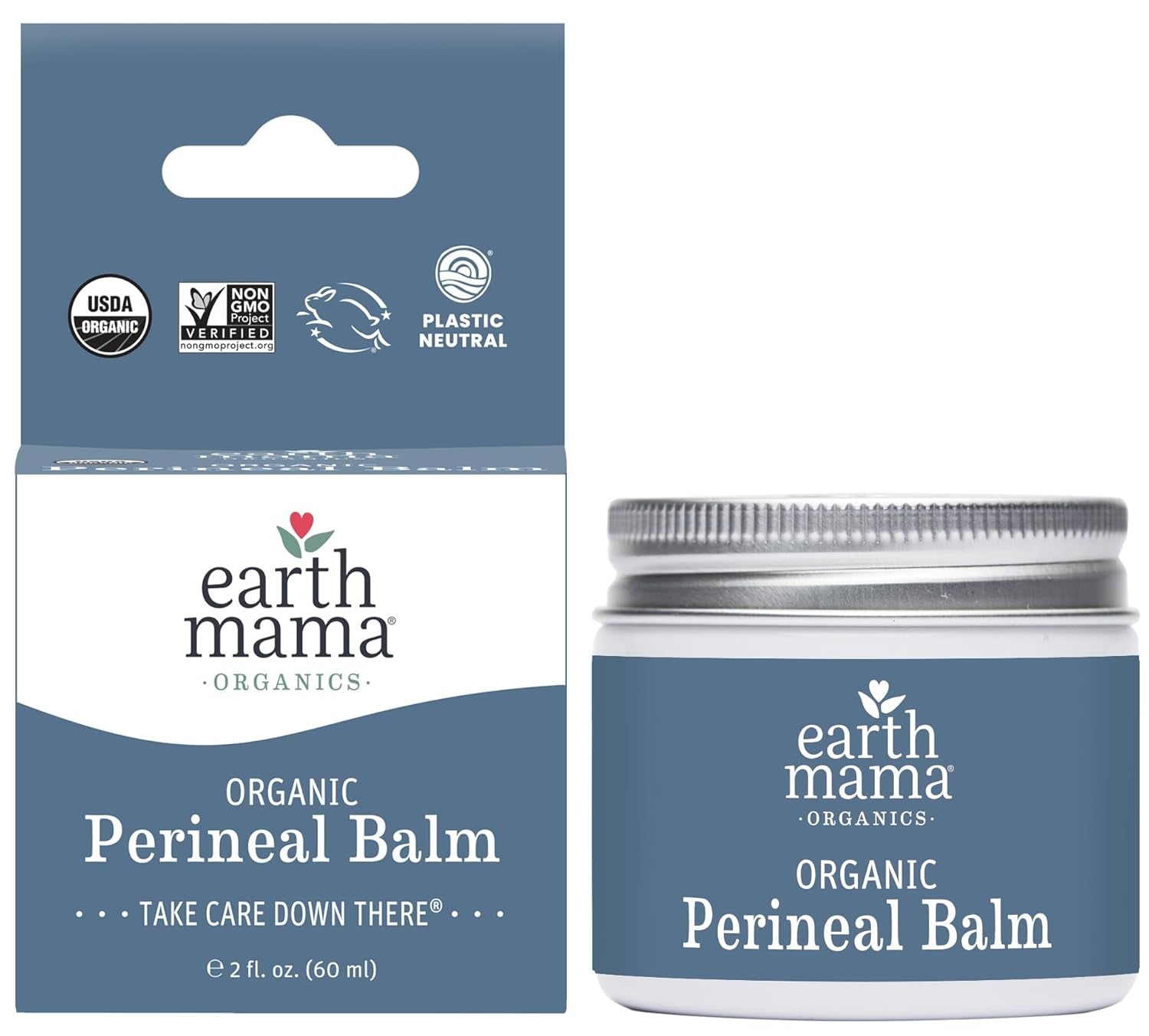 Earth Mama Postpartum Recovery Kit | Take Care down There® with Organic Perineal Balm & Herbal Perineal Spray, 2-Piece Set
