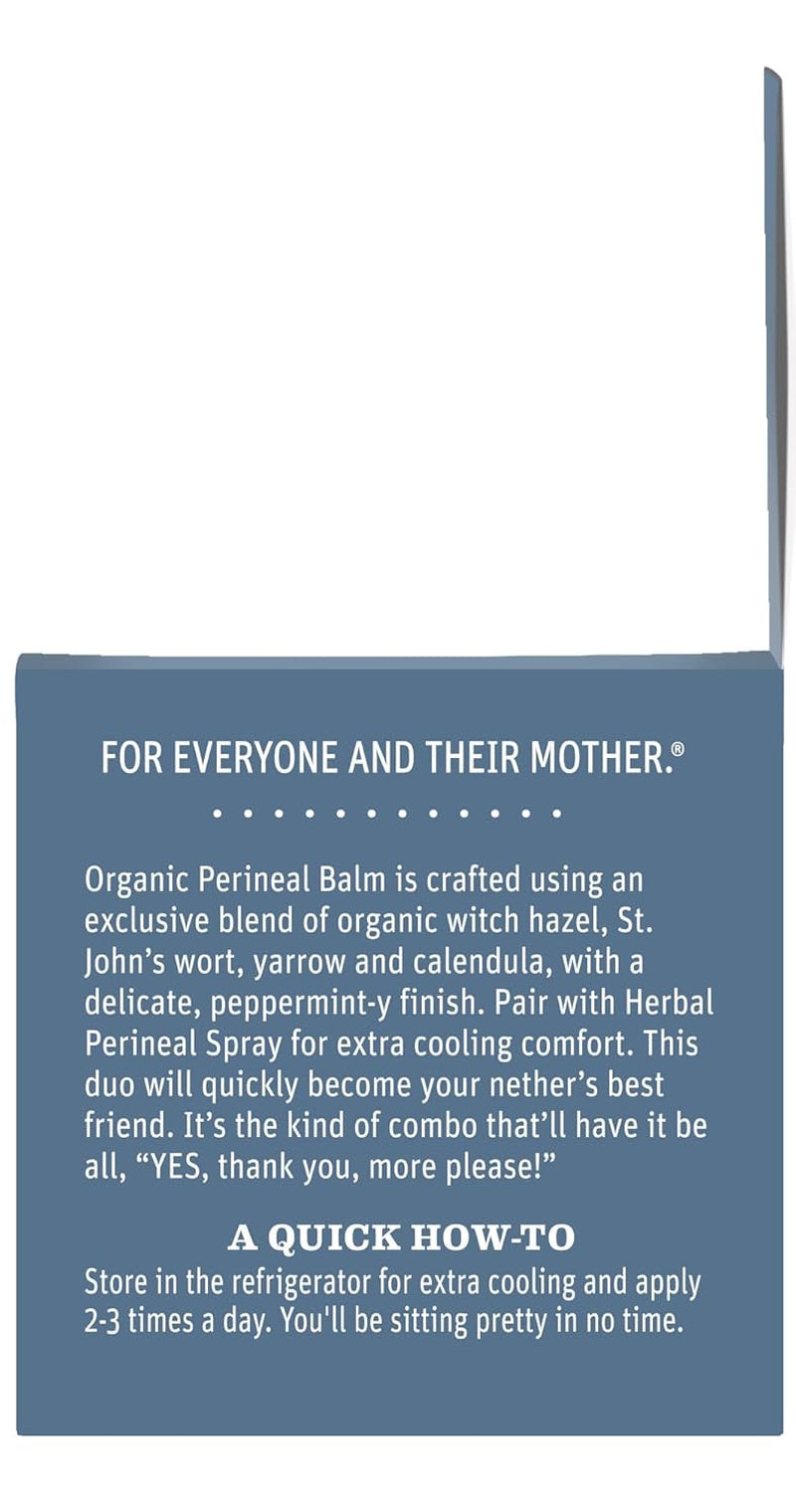 Earth Mama Organic Perineal Balm - 2 Fl Oz - Herbal Skin Balm with Organic Witch Hazel and Calendula - Pregnancy and Postpartum Essentials