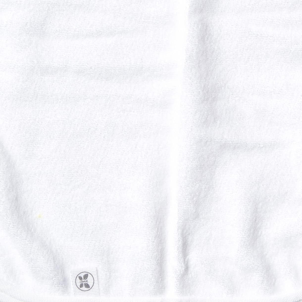 Honestbaby 10-Pack Terry Wash Cloths in Gift Box 100% Organic Cotton for Infant Baby Boys, Girls, 10-Pack Bright White, One Size