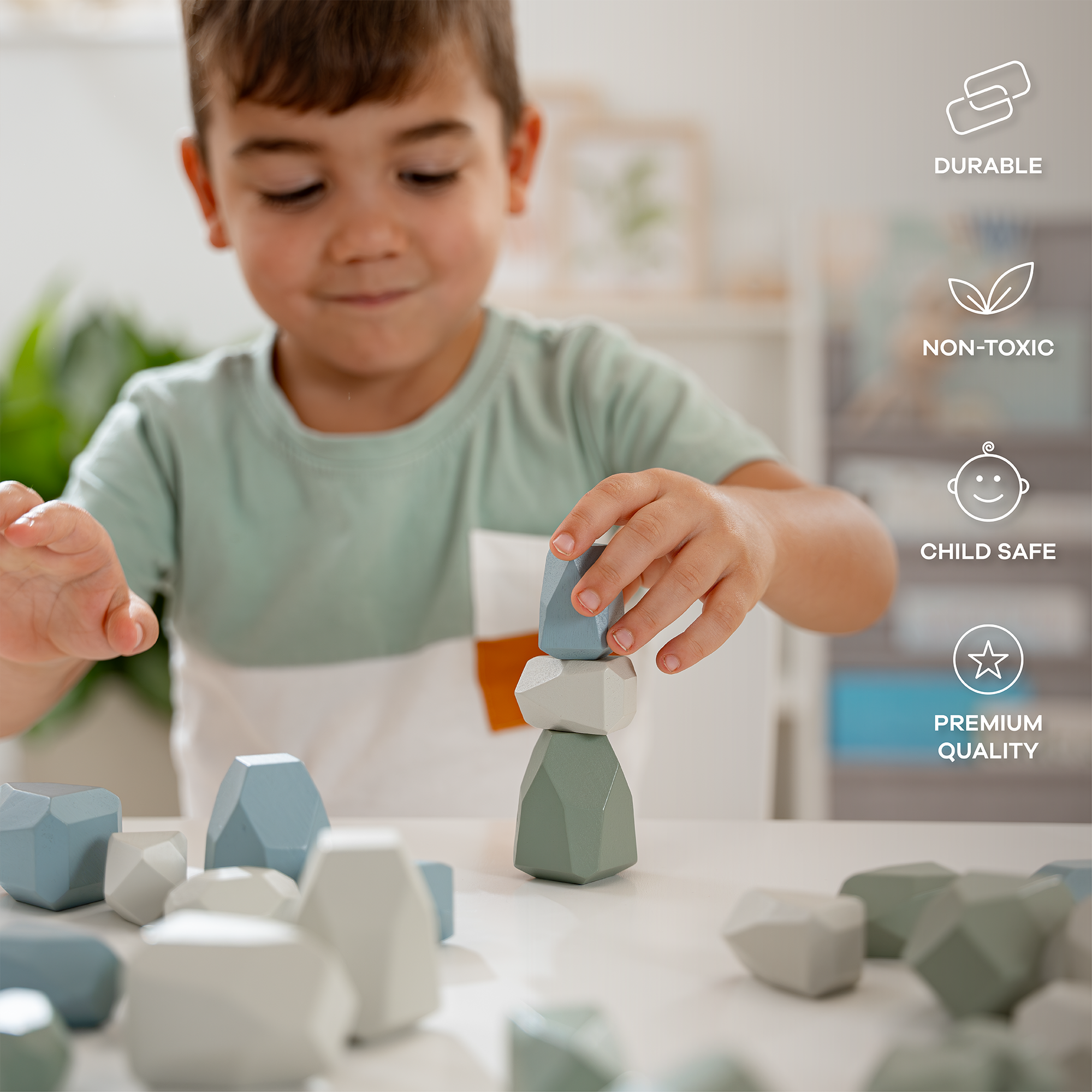 Stacking Blocks for Toddlers in Boy Pack