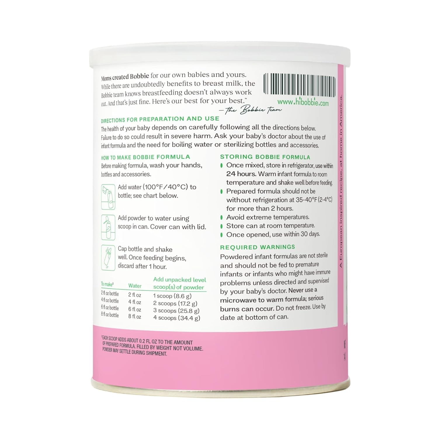 Bobbie Organic Gentle Infant Formula, Milk Based Powder with Iron, DHA, Vitamin D & 100% Lactose like Breast Milk, for Fusiness, Crying & Digestive Health, Newborn Baby-12 Months Old, 14.1 Oz, 1 Pack