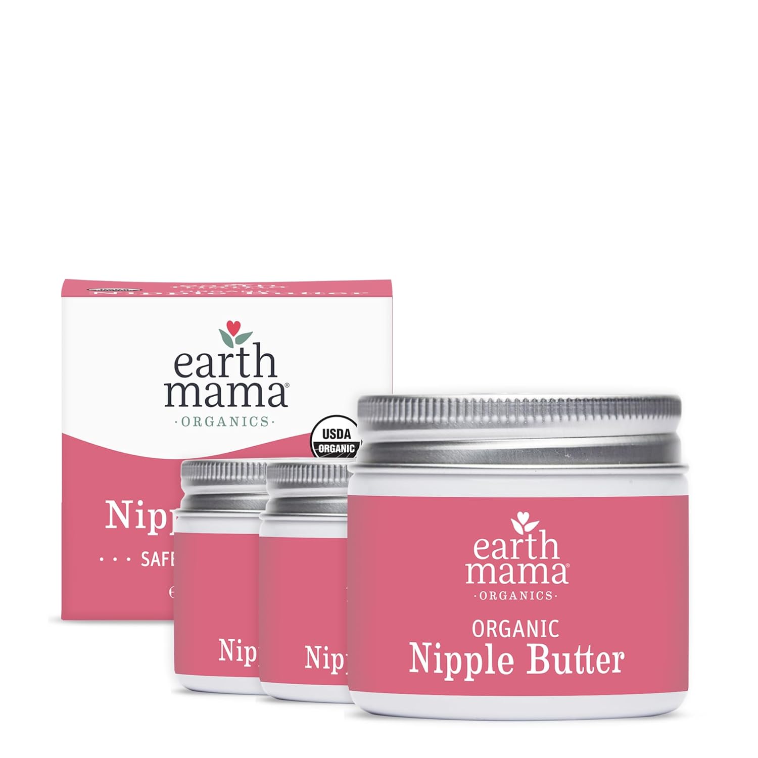 Earth Mama Nipple Butter™ & Diaper Balm | Nipple Cream & Organic Skincare for Baby | Breastfeeding & Postpartum Essentials Bundle