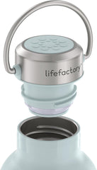 Lifefactory Stainless Steel Vacuum-Insulated Sport Bottle, 24 Ounce, Mint